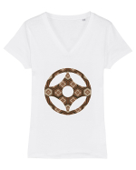 Kyokushin Karate  Tricou mânecă scurtă guler V Damă Evoker
