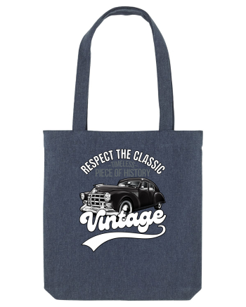 Vintage Classic Car Midnight Blue