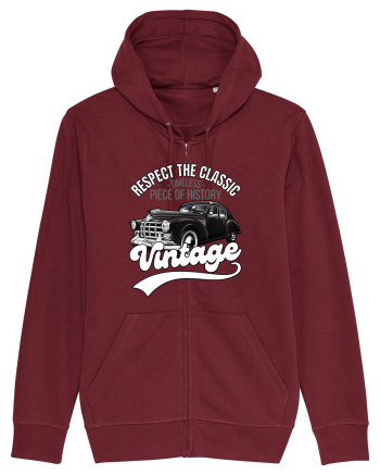 Vintage Classic Car Burgundy