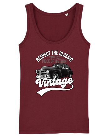 Vintage Classic Car Burgundy