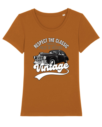Vintage Classic Car Roasted Orange