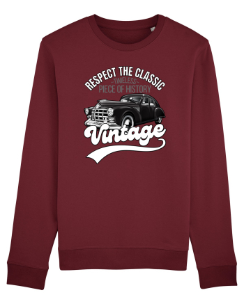 Vintage Classic Car Burgundy