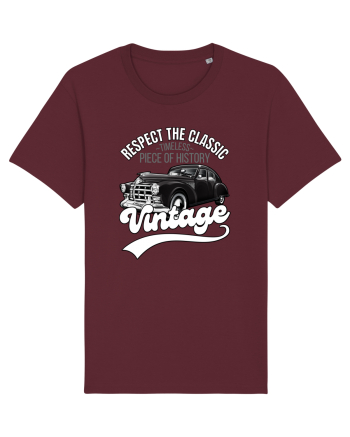 Vintage Classic Car Burgundy