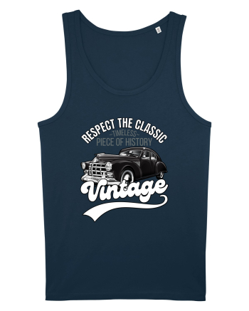 Vintage Classic Car Navy