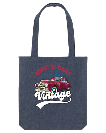 Vintage Classic Car Midnight Blue