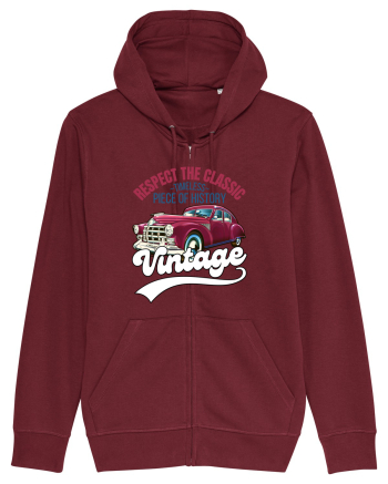 Vintage Classic Car Burgundy