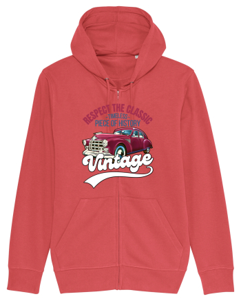 Vintage Classic Car Carmine Red