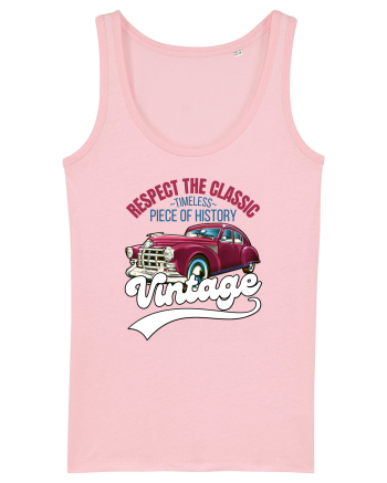 Vintage Classic Car Cotton Pink