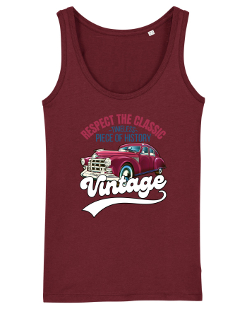 Vintage Classic Car Burgundy