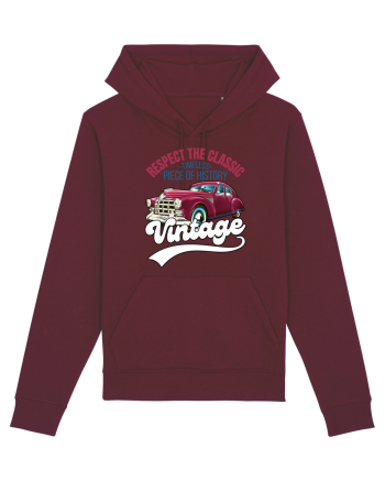 Vintage Classic Car Burgundy
