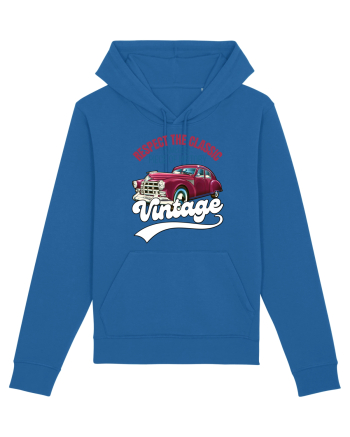 Vintage Classic Car Royal Blue