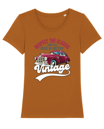 Vintage Classic Car Roasted Orange