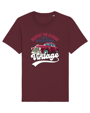 Vintage Classic Car Burgundy