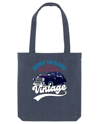 Vintage Classic Car Midnight Blue