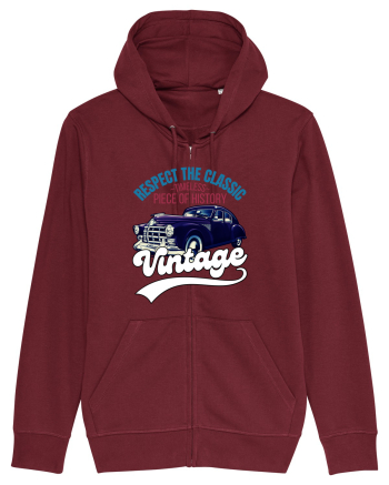 Vintage Classic Car Burgundy