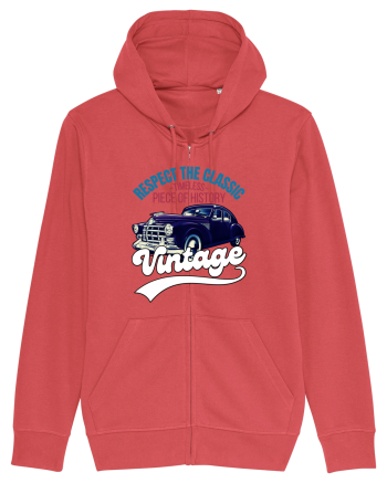 Vintage Classic Car Carmine Red