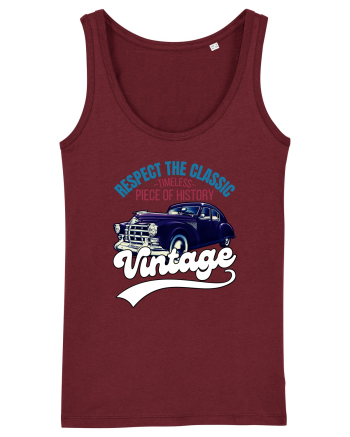 Vintage Classic Car Burgundy