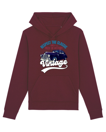 Vintage Classic Car Burgundy