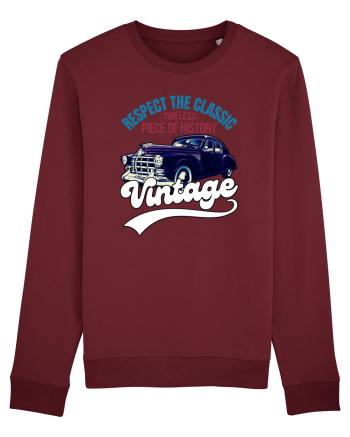 Vintage Classic Car Burgundy