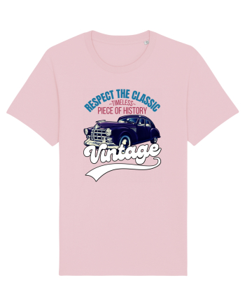 Vintage Classic Car Cotton Pink