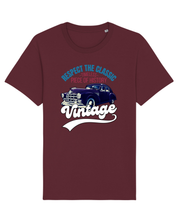 Vintage Classic Car Burgundy