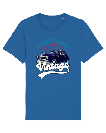 Vintage Classic Car Royal Blue