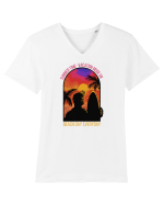 Vacation Mode On Tricou mânecă scurtă guler V Bărbat Presenter