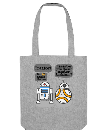 Funny R2D2 And BB8 Heather Grey