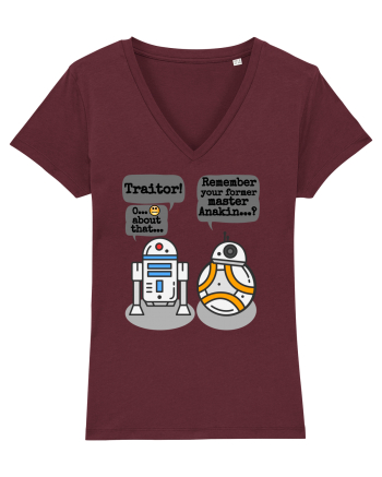 Funny R2D2 And BB8 Burgundy