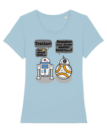 Funny R2D2 And BB8 Sky Blue