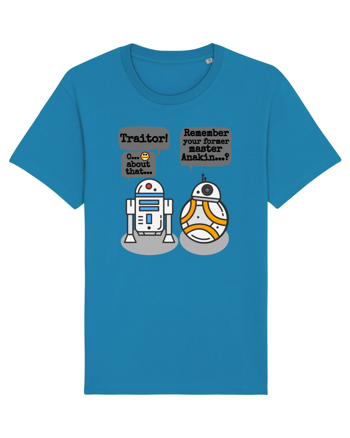 Tricou mânecă scurtă Unisex Rocker Azur