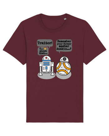 Funny R2D2 And BB8 Burgundy