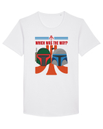Funny Mandalorian Tricou mânecă scurtă guler larg Bărbat Skater