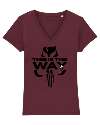 Mandalorian This Is The Way Burgundy