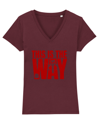 Mandalorian This Is The Way Burgundy