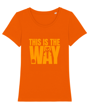 Mandalorian This Is The Way Bright Orange