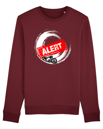 Motorcycle Alert Burgundy