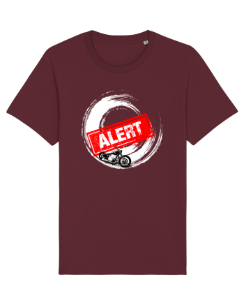 Motorcycle Alert Burgundy