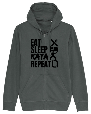 Eat Sleep Kata Repeat  Anthracite