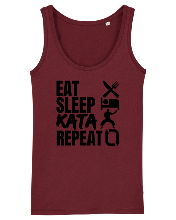 Eat Sleep Kata Repeat  Burgundy