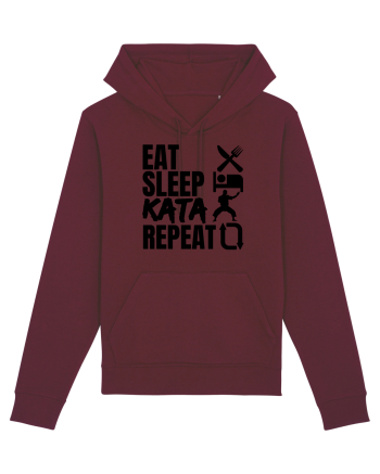 Eat Sleep Kata Repeat  Burgundy