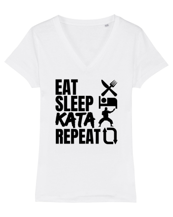 Eat Sleep Kata Repeat  White