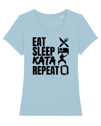 Eat Sleep Kata Repeat  Sky Blue
