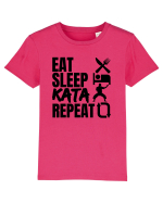 Eat Sleep Kata Repeat  Tricou mânecă scurtă  Copii Mini Creator