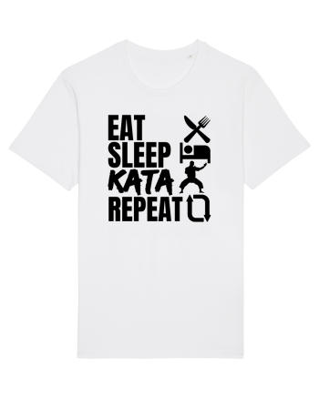 Eat Sleep Kata Repeat  White