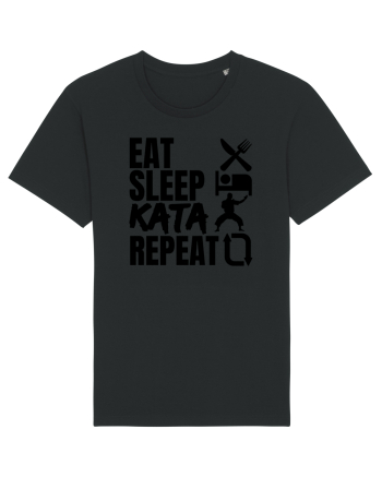 Eat Sleep Kata Repeat  Black
