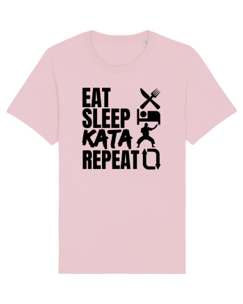 Eat Sleep Kata Repeat  Cotton Pink