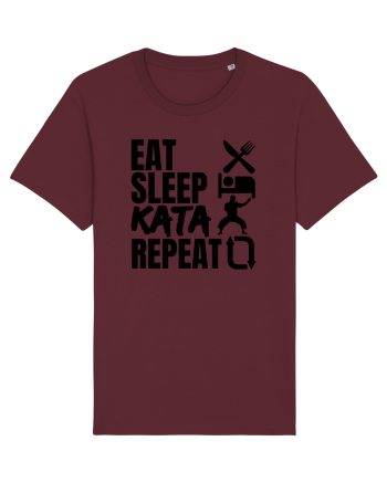 Eat Sleep Kata Repeat  Burgundy