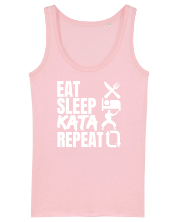 Eat Sleep Kata Repeat  Cotton Pink