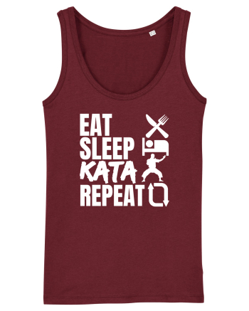 Eat Sleep Kata Repeat  Burgundy